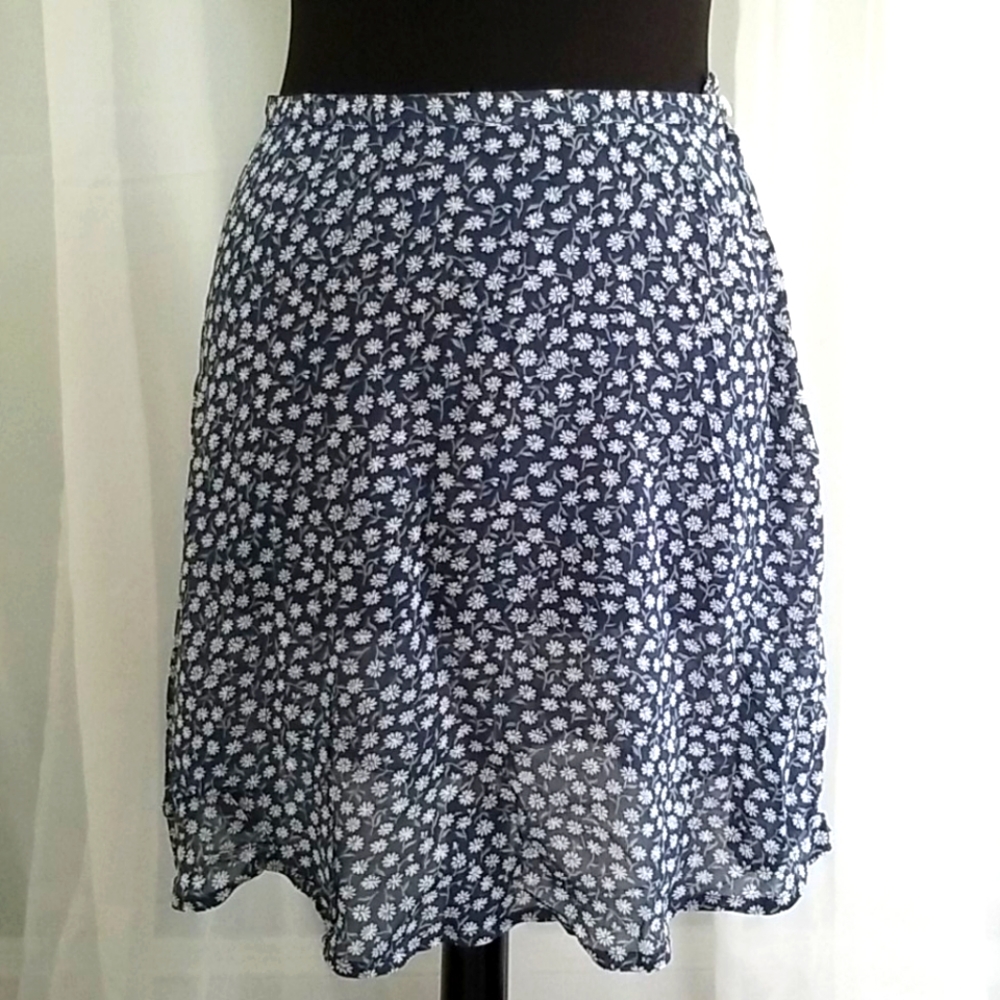 VINTAGE Telluride Clothing Floral Print Skirt